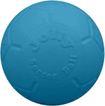 Close up of hexagonal grip texture on Jolly Pets soccer ball