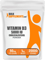 BulkSupplements.com Vitamin D3 Powder - Cholecalciferol, Vitamin D Supplements, 5000 IU - Gluten Free, 50mg (125mcg of Vitamin D3) per Serving, 250g (8.8 oz) (Pack of 1) - Image 8