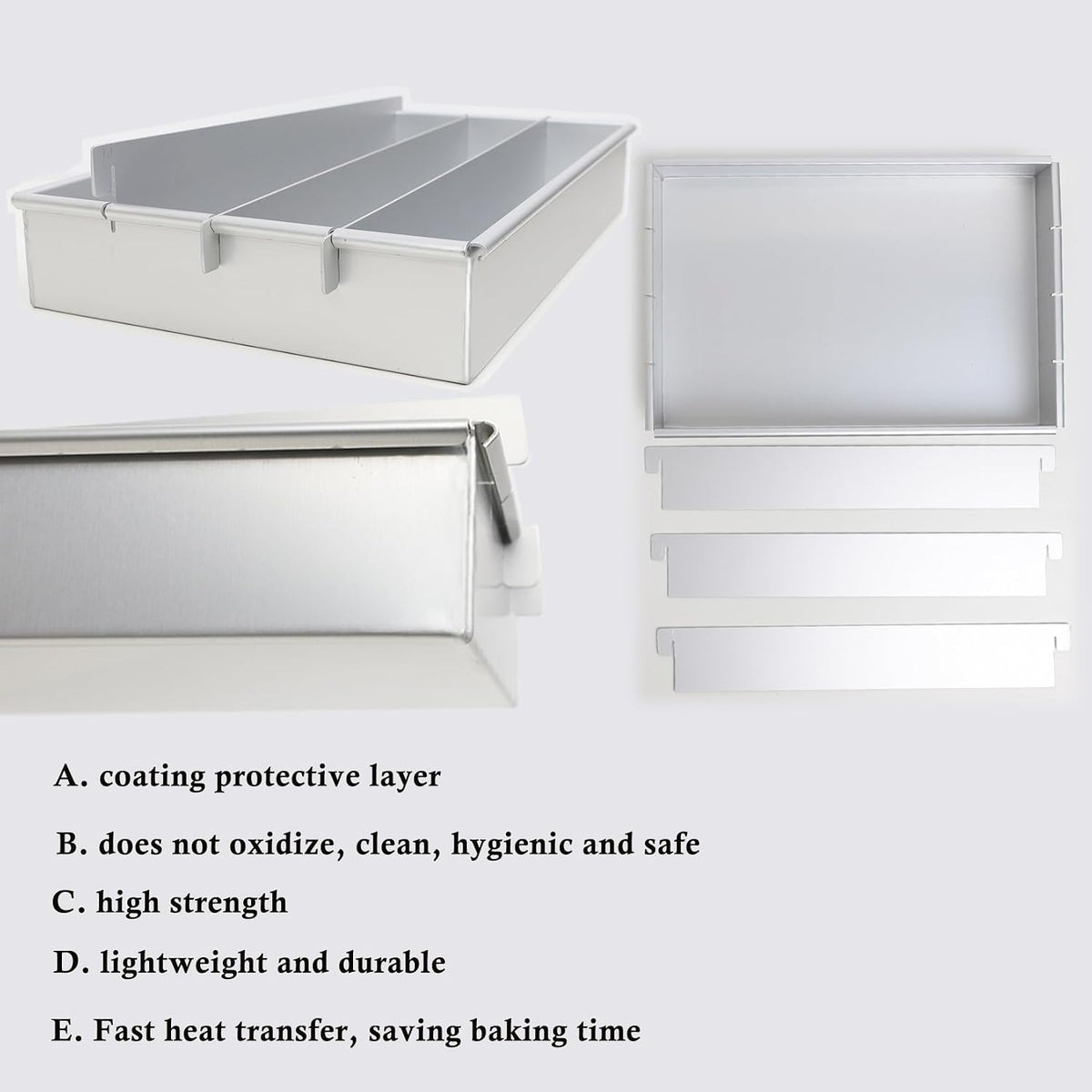 Laicegud cake mold displayed with disassembled base plate.