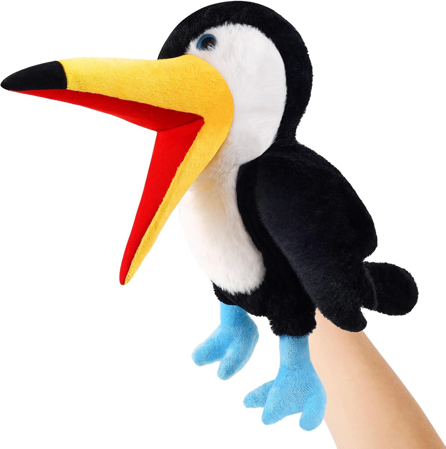 ZJoey toucan plush hand puppet front view for kids