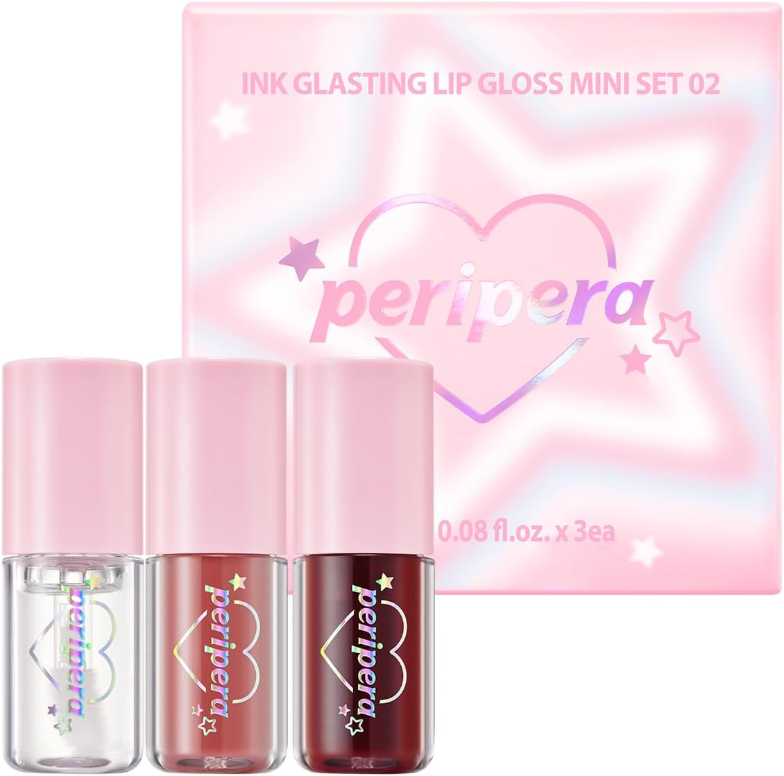 Peripera Ink Glasting Lip Gloss Mini Gift Set front packaging view