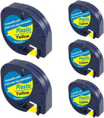 5-Pack Compatible with Dymo Letratag Refills 91200 91330 10697 S0721510 Label Maker Tape White Paper 12mm x 4m 1/2" x 13', Work with Dymo Letra Tag LT-100H LT-100T Plus 200B QX50 XR XM 2000 - Image 9
