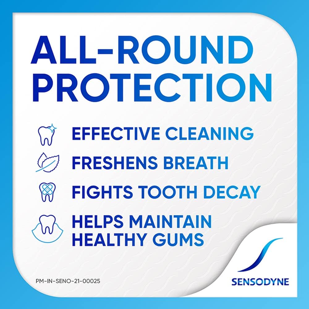 Sensodyne Fresh Gel blue gel texture display