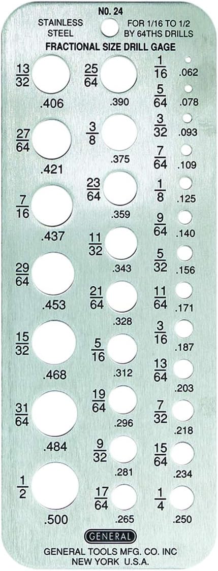 General Tools 24 Hobby Drill Gage - Image 1