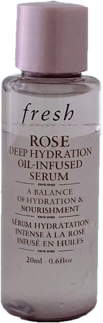 Fresh Rose Deep Hydration Oil Infused Serum dropper application