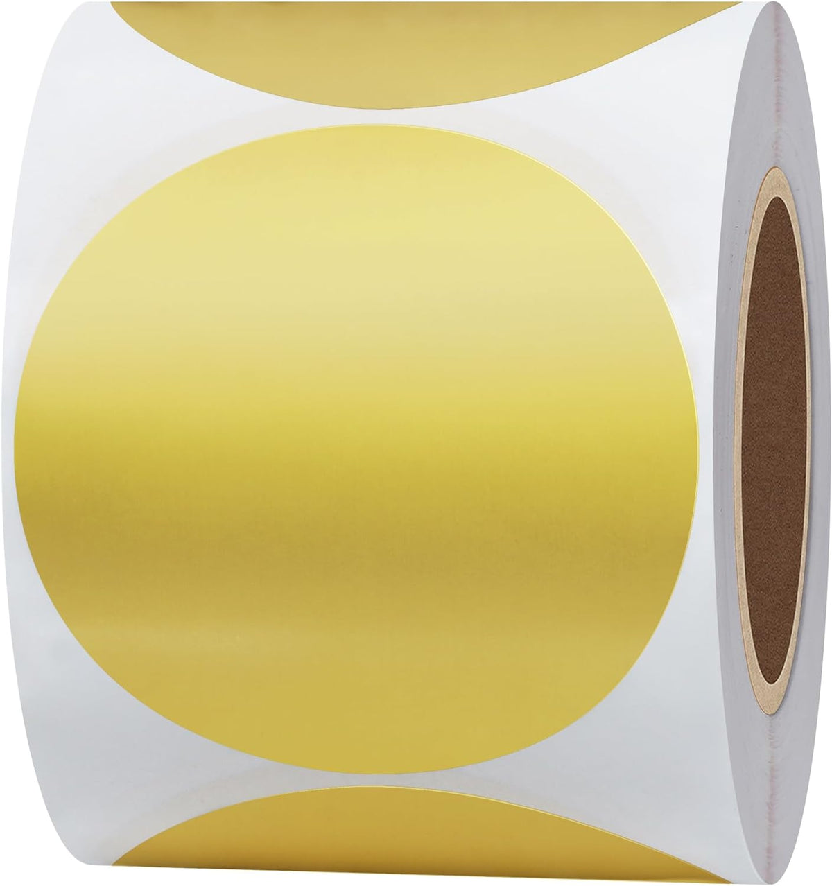 Hybsk 2 inch matte gold labels front view roll packaging