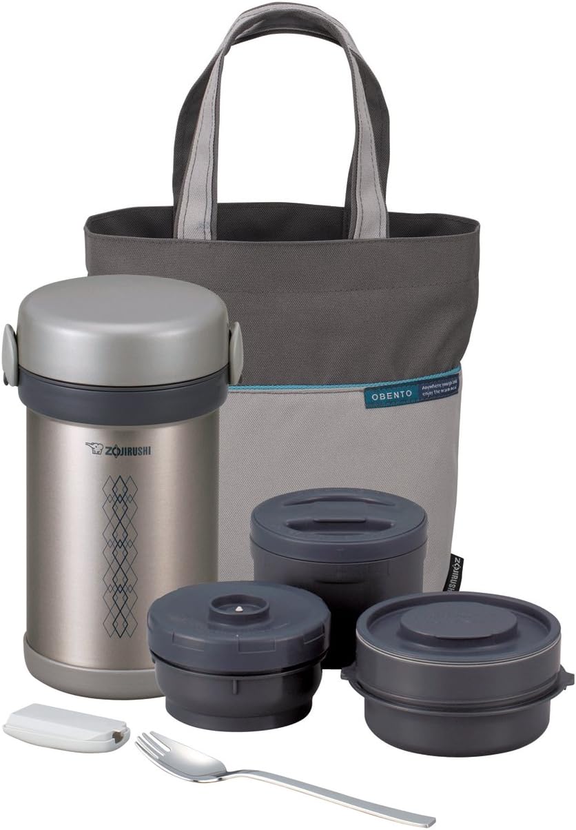 ZOJIRUSHI ZONCE09ST Stainless Steel Vacuum Lunch Jar - 295 ml, 1 Pieces, Grey - Image 1
