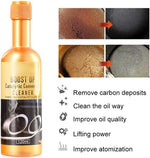 Close up image of BIXMK carbon removal fluid bottle demonstrating compact one hundred twenty milliliter size.