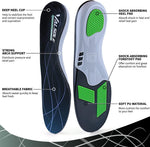 VALSOLE plantar fasciitis insoles bottom view with gel pads
