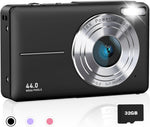AiTechny digital camera front view in black