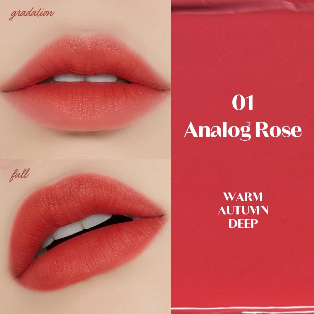 ETUDE Fixing Tint #01 Analog Rose hand shade swatch