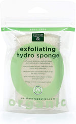 Earth Therapeutics cotton exfoliating hydro sponge front view body buffer