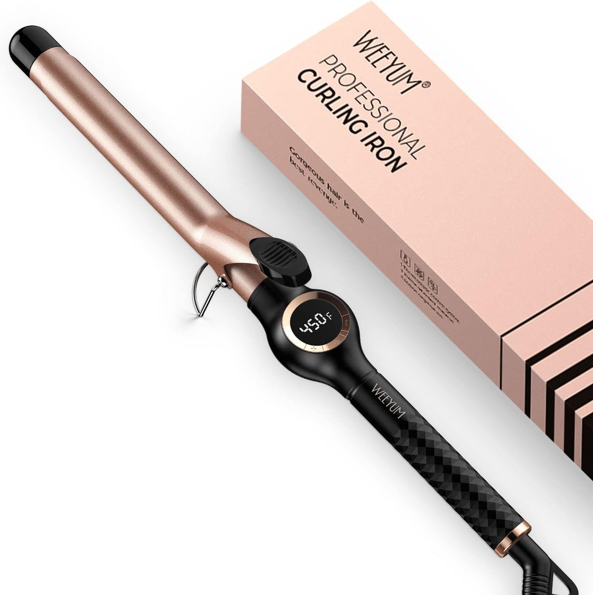 Small Curling Iron 3/8 Inch Barrel, Tiny Curling Wand for Short Hair, 9mm Thin Curling Iron Ceramic Tourmaline, Double Voltage(100-240V) - Image 10