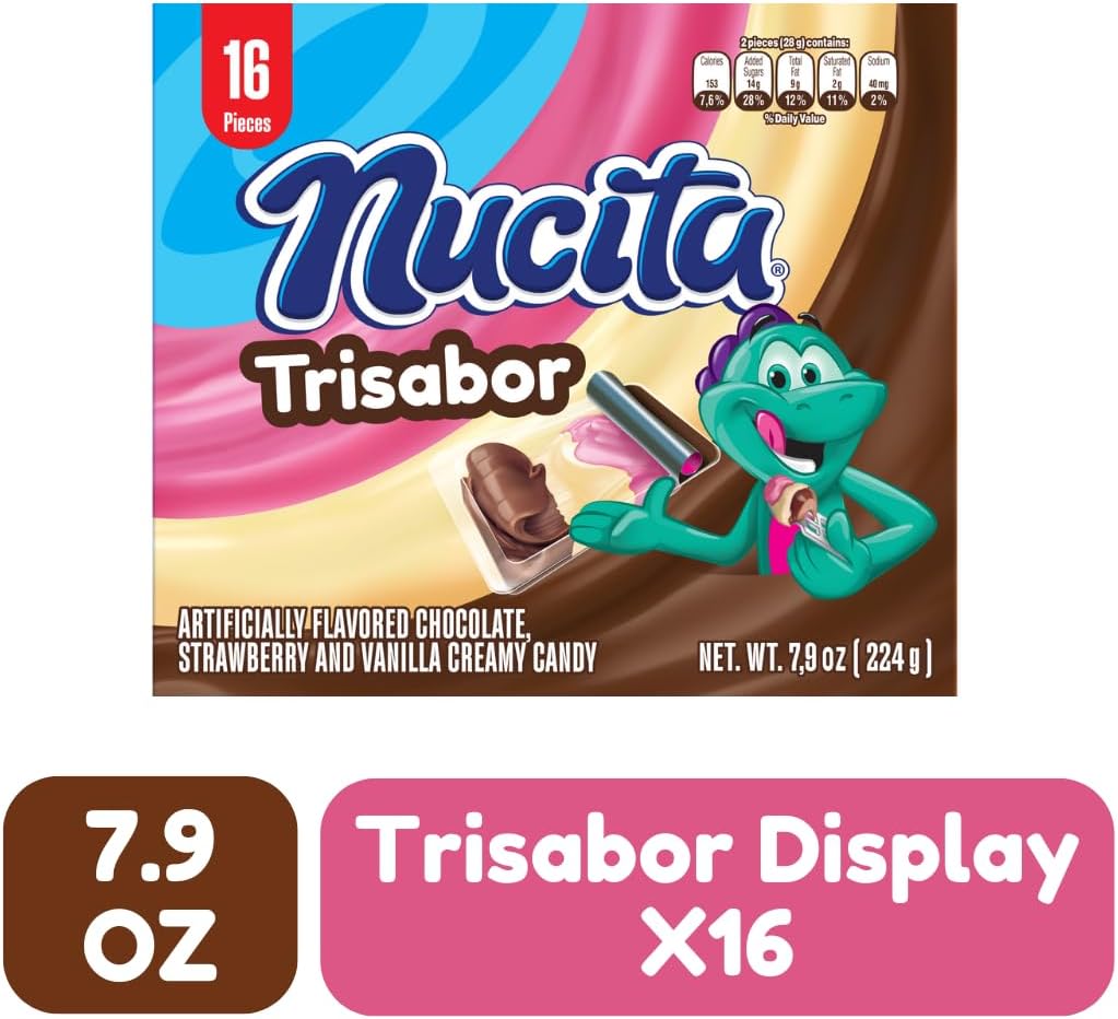 Nucita Trisabor creamy candy 16 pack imported box display