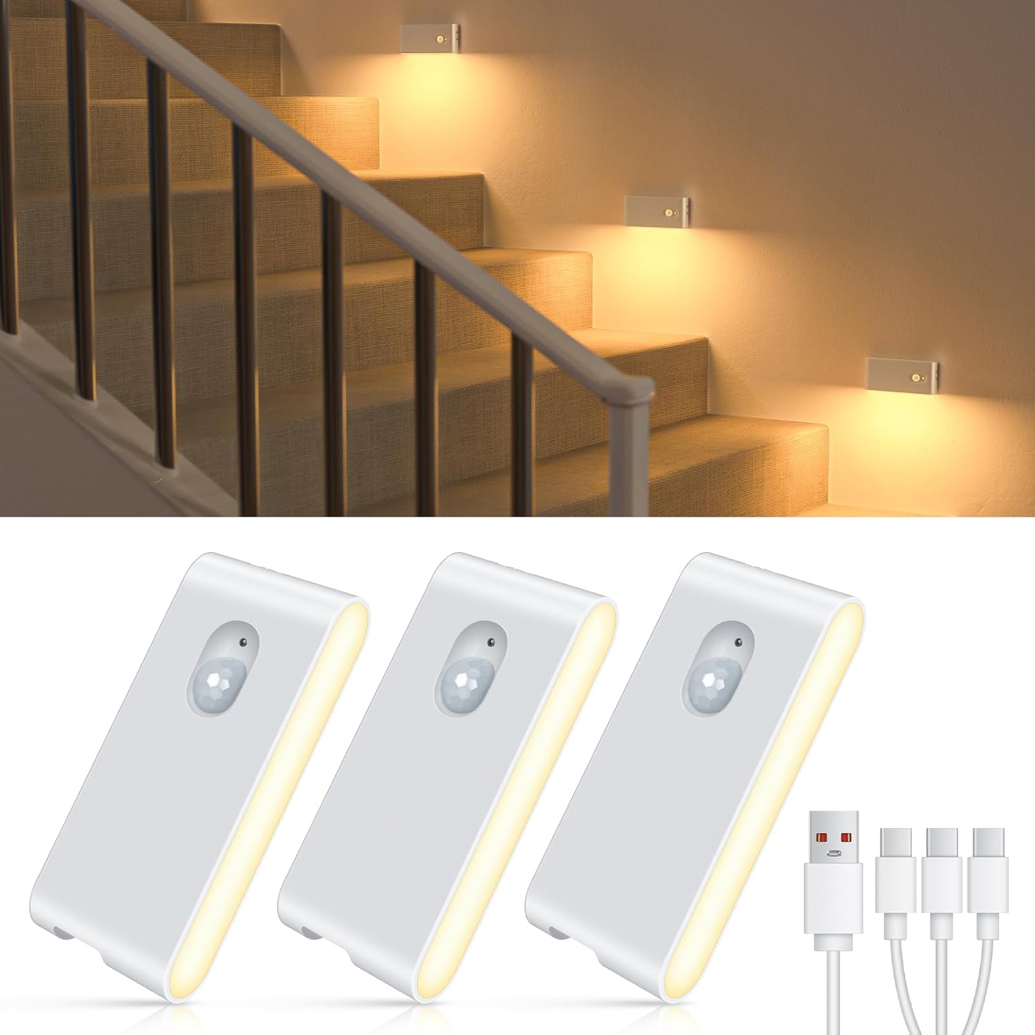 Willed motion sensor night light front view