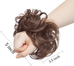 Close-up of S-Noilite messy bun extension synthetic fiber quality