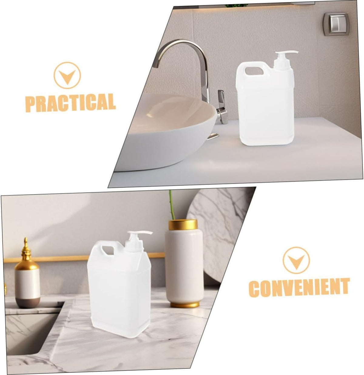 Vaguelly Press Pump Dispenser Bottle for Shampoo 500ml Capacity Sturdy Plastic with Child Resistant Lid for Home and Travel - Image 9