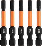 5pc 3mm Hex Bit Set 2 Inch S2 Steel Impact Allen Wrench Screwdriver Bits | Precision machined hex tip for machinery & furniture assembly. Extended 2" reach for quick-release 1/4" hex chucks. - Image 11