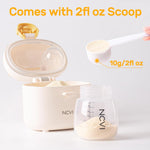 NCVI baby milk powder dispenser highlighting airtight buckle lock seal