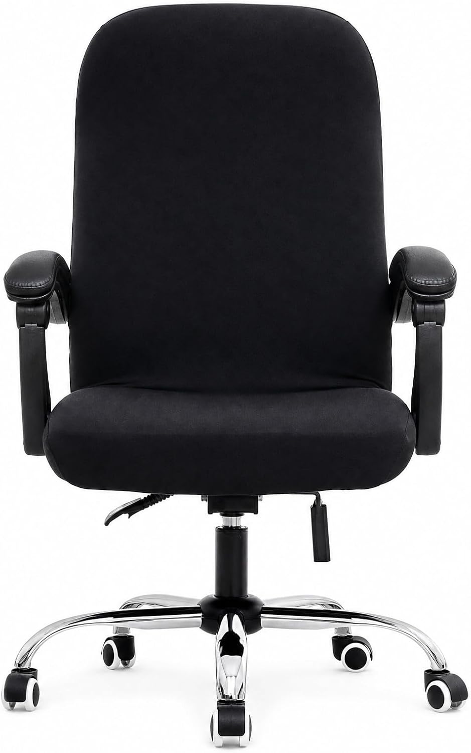 Computer Office Chair Covers for Stretch Universal Rotating Chair Desk Chairs ONLY Chair Covers (Black, Medium) - Image 1