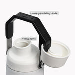 Stanley IceFlow lightweight sports drinkware base showing recycled steel engraving