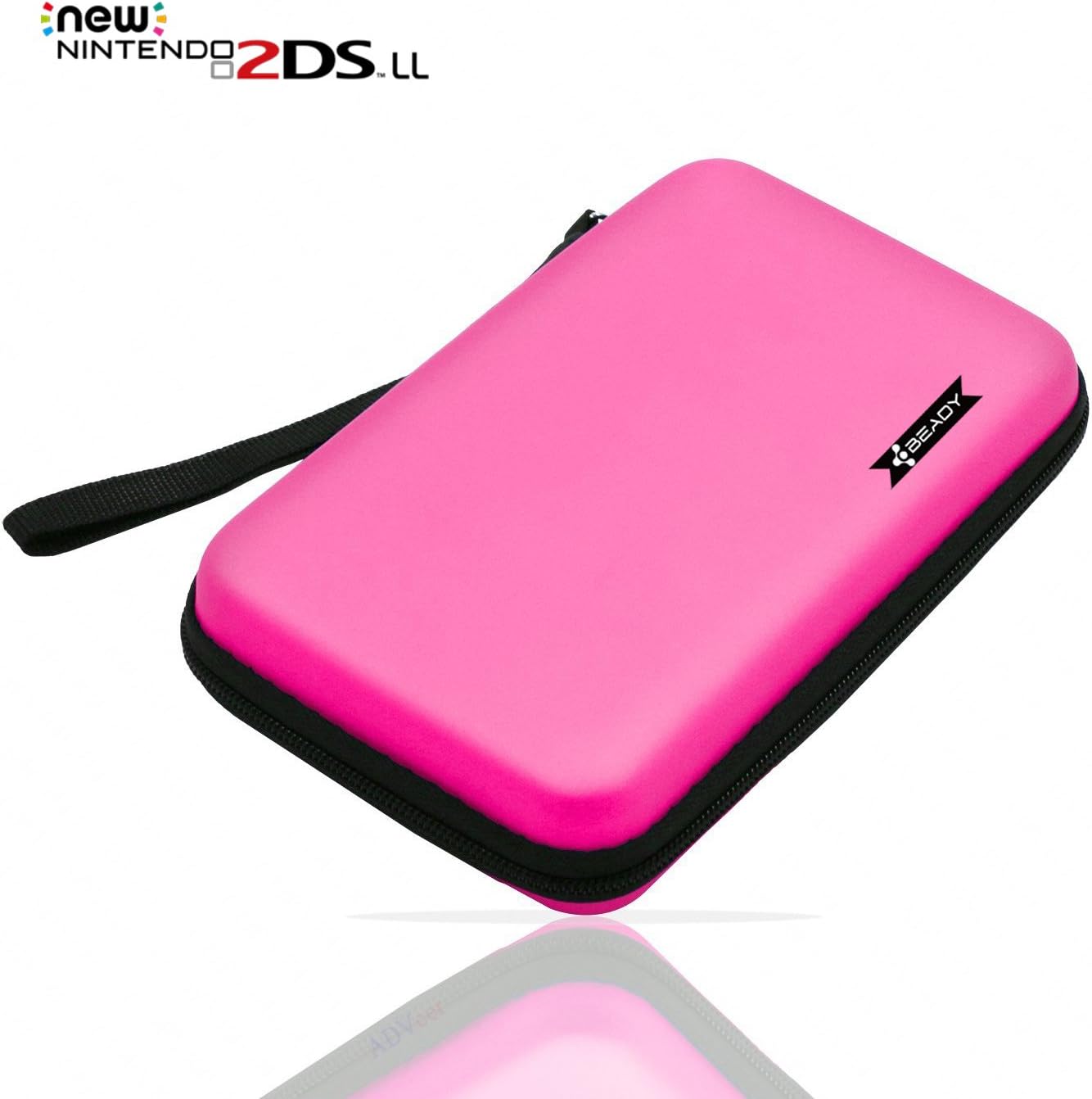 Beady Nintendo console carrying case pink front view