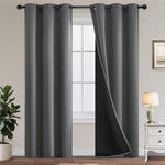 Yakamok Lilac Blackout Curtains 84 inches Long for Bedroom 42" Wide 2-Panel | Thermal Insulated Window Treatment Total Blocking Panels with Black Liner for Living Room/Dining Room/Kids Room Grommet Top - Image 12