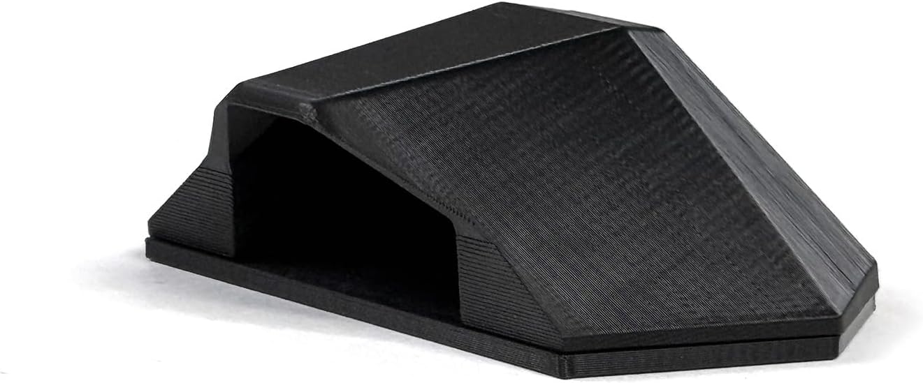 Crossroads 3D Protective Cover Mount for Wolfbox camera front view showing geometric sloped hood design