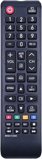 GHUST remote control front view showing full numeric keypad and buttons