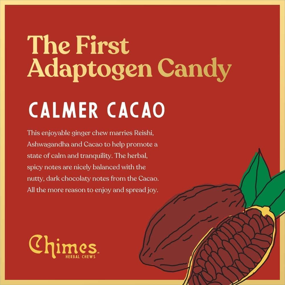 Individually wrapped Chimes ginger chocolate chews scattered on a table
