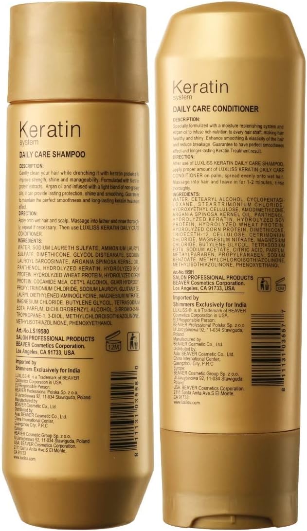 Luxliss daily care conditioner bottle close up