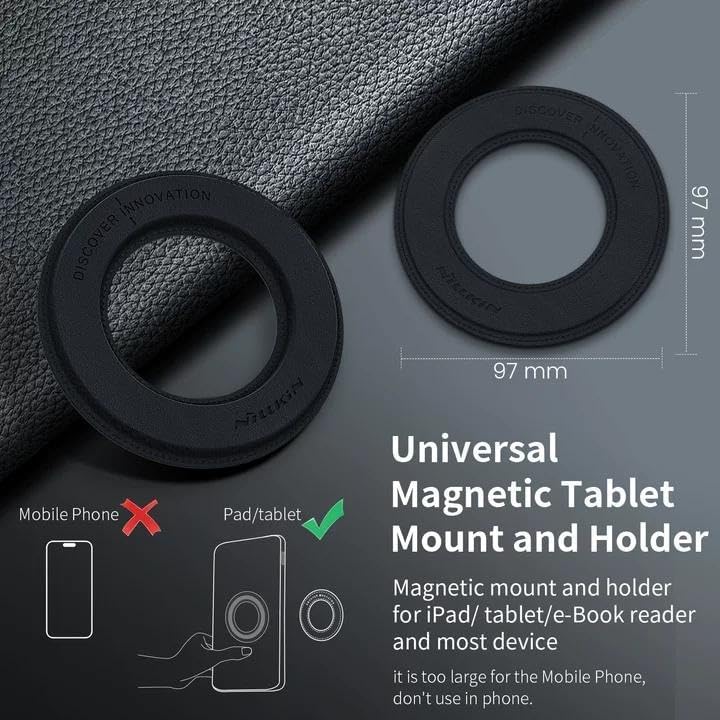 Close-up of the ultra-thin two point seven millimeter Nillkin SnapHold sticker setup