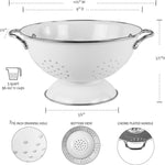 Reston Lloyd colander drainage holes pattern view