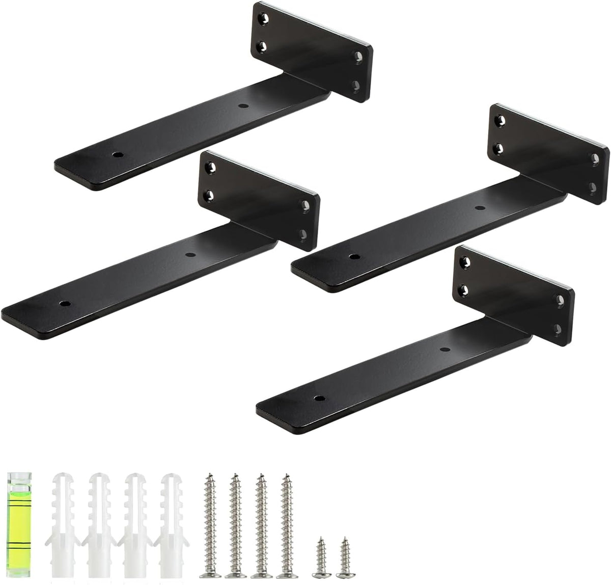 HEART ART floating shelf bracket front view