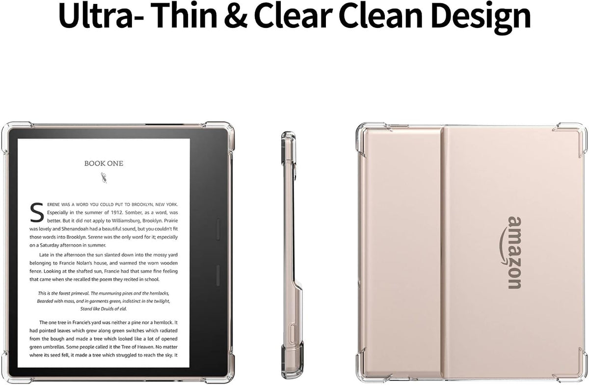 XUYICC Case Fits Kindle Oasis (9th Generation 2017 & 10th Generation 2019 Release) 7" Transparent, Lightweight Bumper Corners Slim Rubber TPU Back Cover - Clear - Image 6