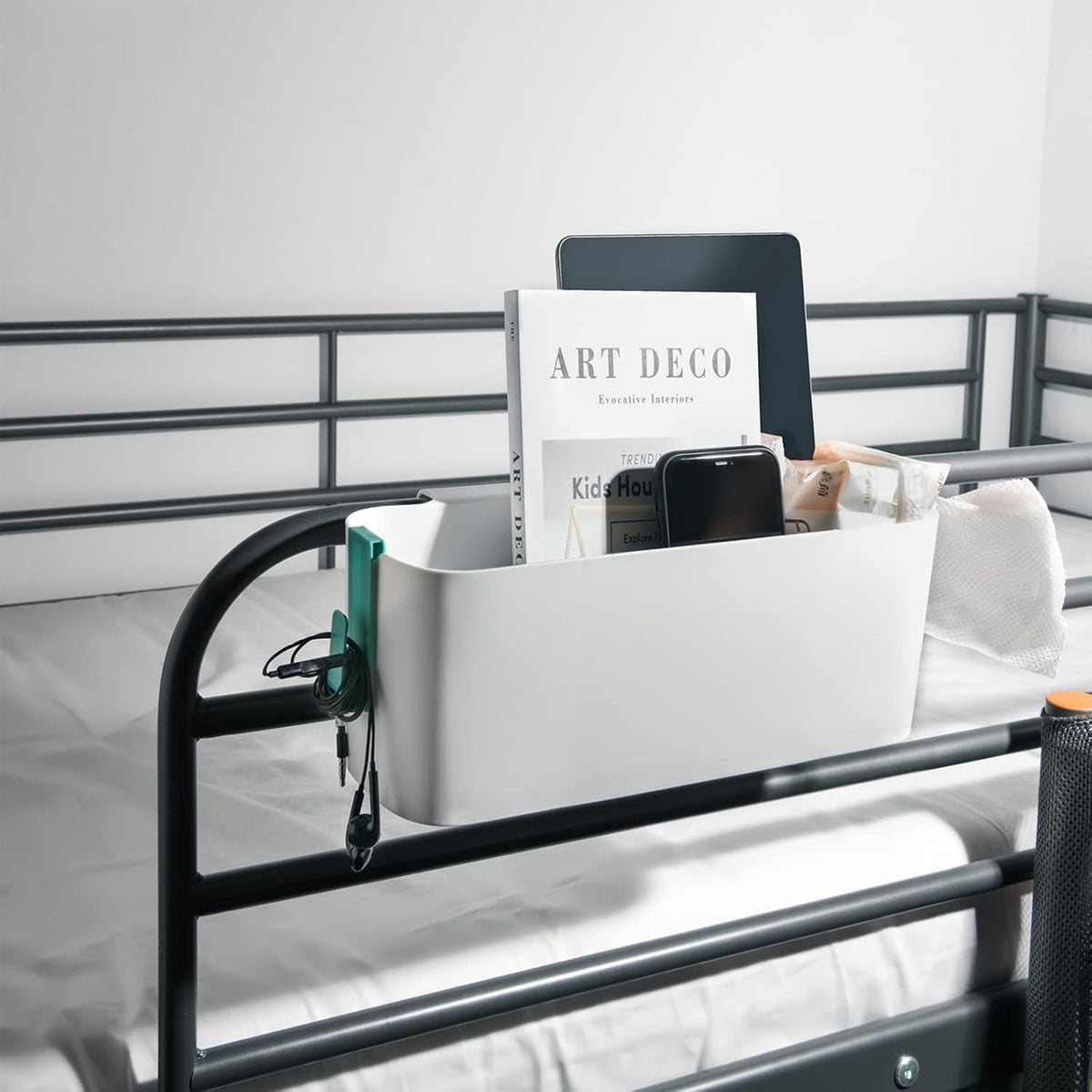 Yopay 2 pack bedside caddy organizer set overview