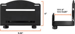 Mount-It! adjustable width PC tower wall mount bracket