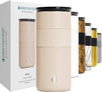 Elemental Artisan Insulated Tumbler, Triple Wall Coffee Travel Mug, Reusable Stainless Steel Coffee Tumbler with Ceramic Lid, Thermal Coffee Cups for Hot (6 Hrs) & Cold (18 Hrs), 16oz - Graphite - Image 11
