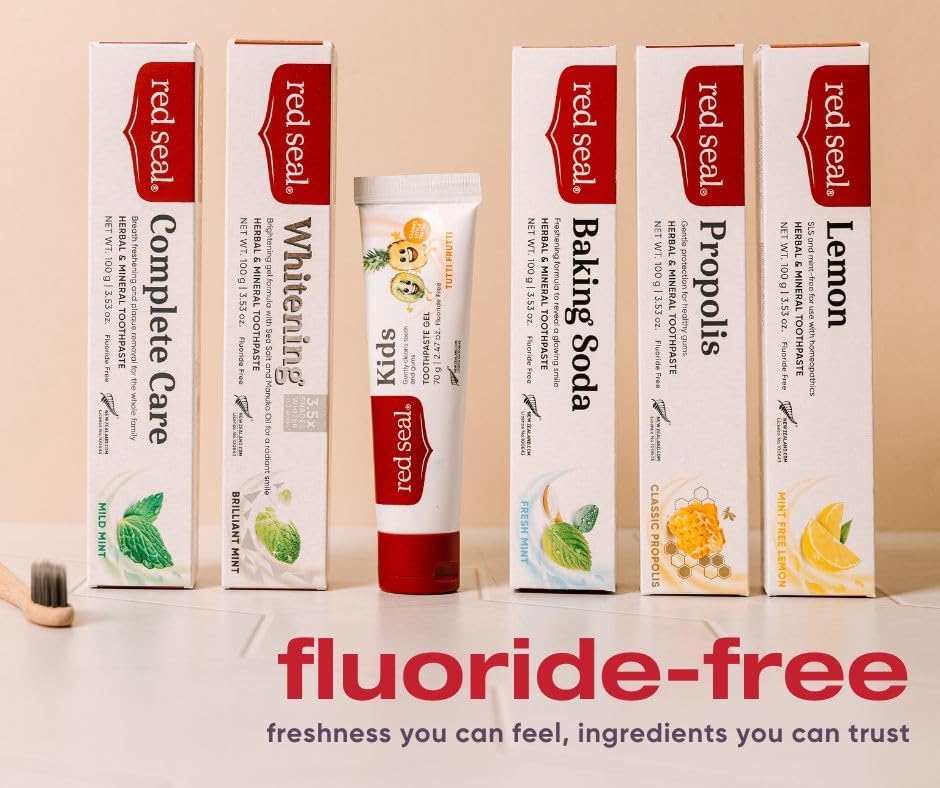 Vegan and cruelty-free Red Seal kids toothpaste imported from USA.