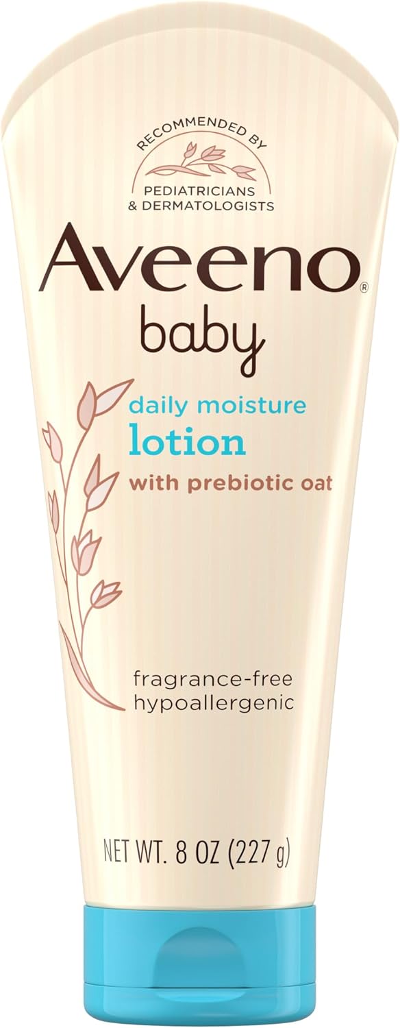 Aveeno Baby Daily Moisture Body Lotion, Fragrance Free, 18 fl. oz - Image 9
