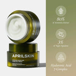 Authentic Aprilskin A.C.E serum and Artemisia squalane moisturizer set for sensitive skin routine.