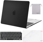 MOSISO MacBook Air 13 inch hardshell case in matte black front view