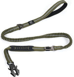 Raipult Tactical Dog Leash Heavy Duty, 4-6FT Shock Absorbing Bungee Leash with Quick Release Clip& 2 Handles, No Pull Waking Lead with Car Seatbelt for Medium Large Dogs that Pull, Black - Image 11