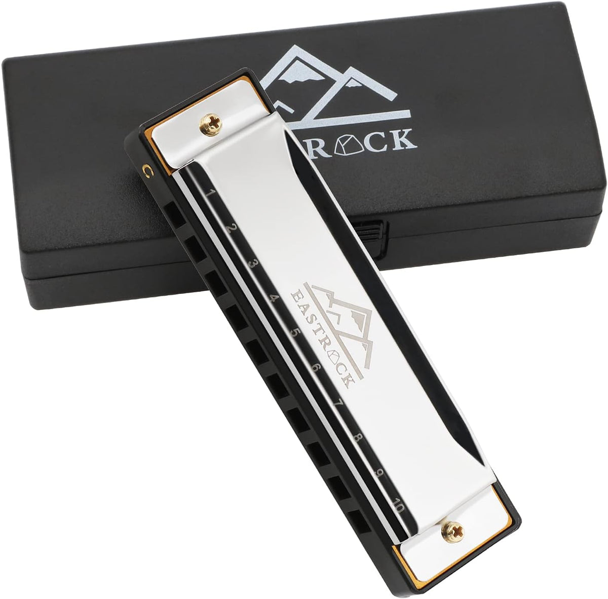 EastRock 24 Hole Blues Harmonica C Key Black with Case for Adults Beginner - Image 11