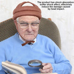 Elder Safety Helmet, Thick Soft Hollow Out Full Protective Hat Old Man Anti Collision Fall Prevention Helmet with Lace for Old Man Surgery Recovery Injury(Khaki) - Image 2