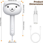 Self Cleaning Shedding Steam Cat Brush, Silicone Scraper Included Dog Brush, primecat, Cat Brushes for Shedding, USB Rechargeable, for Grooming & Haired Pets, Dogs & Cats, White - Image 9