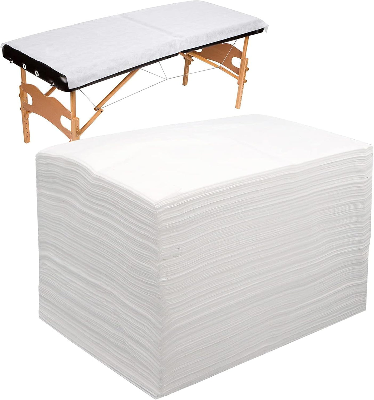 100pcs Massage Table Sheets, Disposable Bed Sheets Soft Non woven Fabric Spa Bed Sheets Breathable For Massage Beauty Salon Eyelash Wax Tattoo Bed Covers, 31" x 71" Pink - Image 9