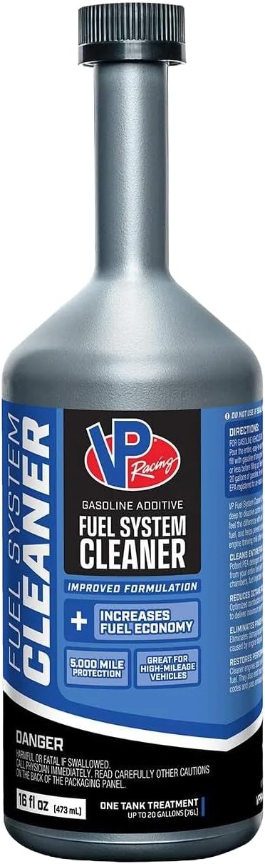 VP Racing 2805 Madditive Fuel System Cleaner sixteen ounce bottle front view displaying brand logo and product details