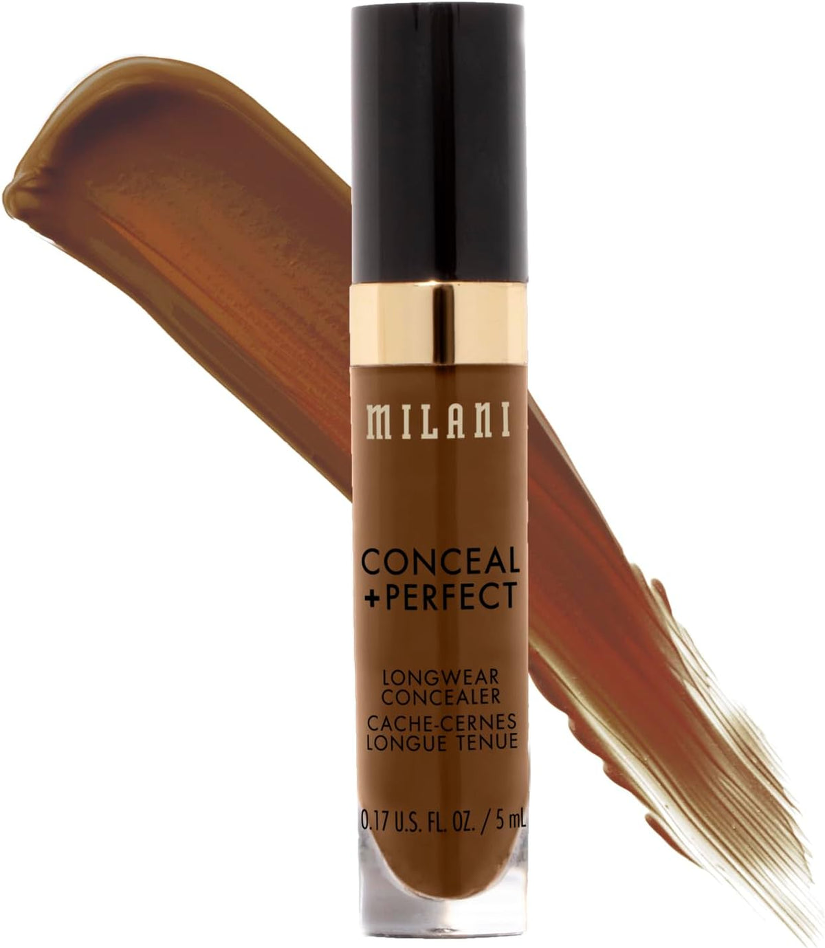 Milani Conceal + Perfect Longwear Concealer Full Coverage Infused with Hyaluronic Acid & Vitamin E, Cover Dark Circles, Blemishes & Skin Imperfections for Long-Lasting Wear - Medium Beige - Image 11