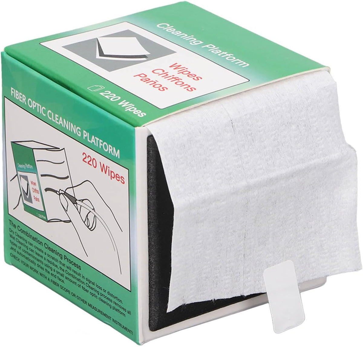 Hilitand fiber optic cleaner paper box front view